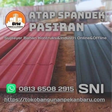 Agen Atap Spandek Pekanbaru - Distributor Atap Spandek Pasir Pekanbaru - Jual Atap Murah Pekanbaru - Supplier Spandek Murah Pekanbaru - Jual Grosir Atap Spandek Tebal Pekanbaru - Supplier Atap Spandek Pasir 0.30Mm Pekanbaru - Grosir Spandek Pasiran Pekanbaru