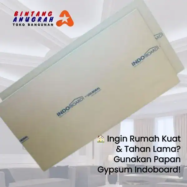 PT. Berkah Tirta Wahana - Toko Bangunan Murah Pekanbaru - Supplier Papan Plafon Gypsum Indoboard Murah Pekanbaru - Grosir Papan Gypsum Murah Pekanbaru - Material Partisi/Plafon Terbaik - Distributor Gypsum Indoboard Plafon 9Mm Pekanbaru - Jual Plafon Murah Pekanbaru - Toko Plafon/Partisi Pekanbaru