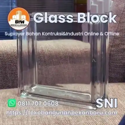 Glass Block Toko Bangunan Bintang Anugrah Pekanbaru PT Berkah Tirta Wahana Toko Bangunan Murah Pekanbaru Agen Glass Block Pekanbaru Suppler Kaca Glass Block Pekanbaru Harga Jual Glassblock Murah Pekanbaru Jual Kaca Blok Dinding Pekanbaru Grosir Glassblock 20 x 20 Pekanbaru Toko Kaca Block Pekanbaru