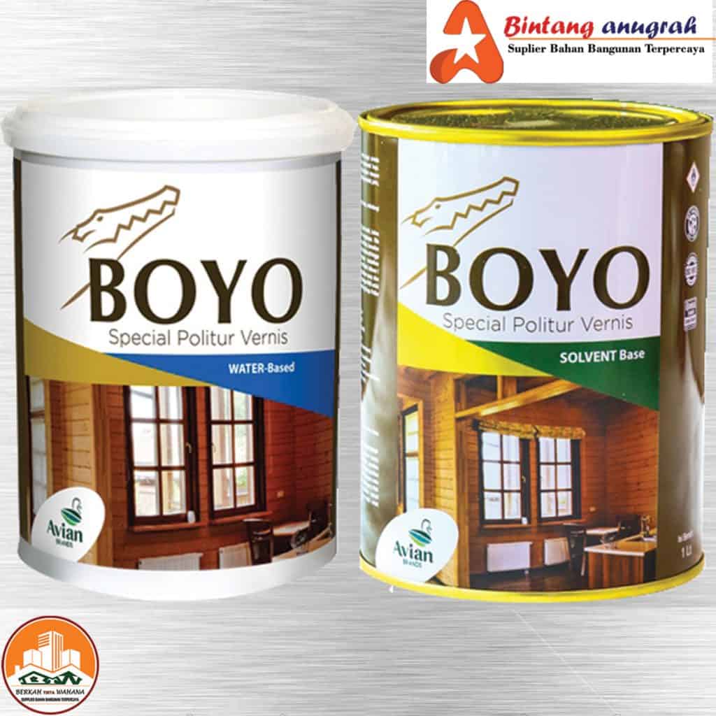 distributor vernis boyo di pekanbaru riau sumatera