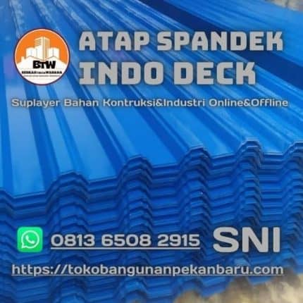 Jual Atap Spandek Indo Pekanbaru - Agen Atap Spandek Murah Pekanbaru - Distributor Atap Pekanbaru - Grosir Spandek 0.3Mm Pekanbaru - Jual Atap Spandek gelombang - Supplier Spandek Pekanbaru