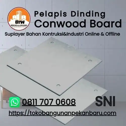 PT. Berkah Tirta Wahana / Toko Bangunan Murah Pekanbaru / Supplier Conwood Board Termurah Pekanbaru / Distributor Conwood Decorative Panel ECP Pekanbaru / Jenis Pelapis Dinding Eksterior dan Interior / Jual Panel Dinding Pekanbaru / Grosir Papan Semen Pekanbaru / Supplier Panel Dinding Conwood / Agen Conwood Board Pekanbaru