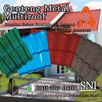 Jual Genteng Metal Multiroof Pekanbaru