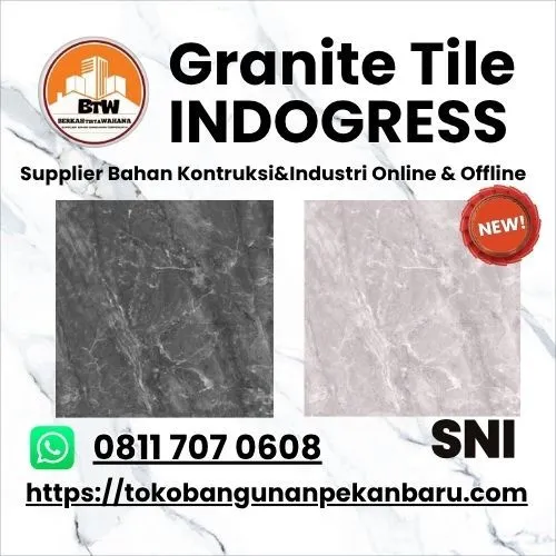 PT. Berkah Tirta Wahana / Toko Bangunan Murah Pekanbaru / Agen Granite Pekanbaru / Granit INDOGRESS Murah Pekanbaru / Motif Motif Granite INDOGRESS / INDOGRESS Granite Tile 80x80 / Harga INDOGRESS Granite Tile / Toko Granite Murah Pekanbaru