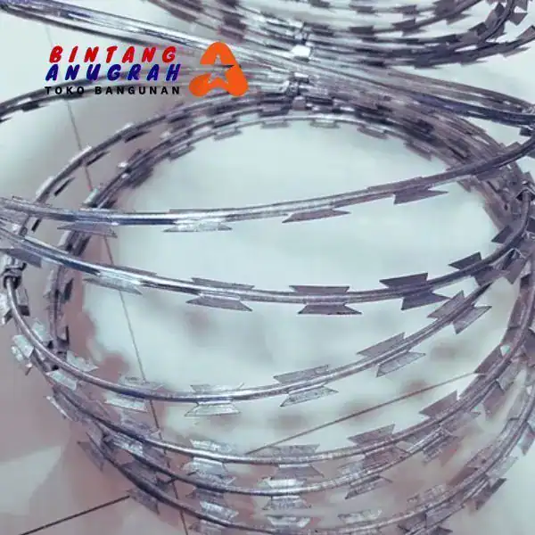 Kawat Duri Silet BTO 22 Toko Bangunan Bintang Anugrah Pekanbaru PT Berkah Tirta Wahana Toko Bangunan Murah Pekanbaru Grosir Kawat Silet Concertina Pekanbaru Agen Kawat Duri Pekanbaru Jual Kawat Murah Pekanbaru Supplier Kawat Silet Murah Pekanbaru Distributor Kawat Silet Razor Wire Pekanbaru Jenis Kawat Duri Silet BTO 22 Harga Kawat Silet Galvanis Toko Kawat Pekanbaru