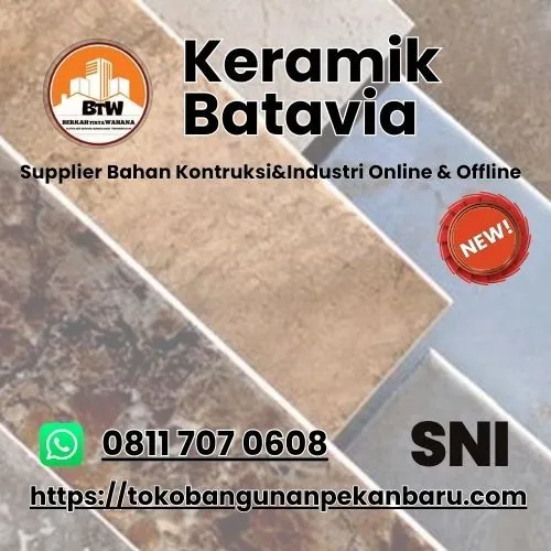 PT. Berkah Tirta Wahana / Toko Bangunan Murah Pekanbaru / Agen Keramik Pekanbaru / Keramik Batavia Murah Pekanbaru / Keramik Batavia 50x50cm / Motif motif Keramik Batavia / Harga Keramik Batavia / Toko Keramik Pekanbaru
