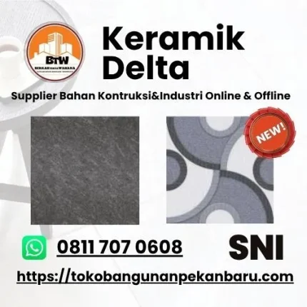 PT. Berkah Tirta Wahana / Toko Bangunan Murah Pekanbaru / Grosir Keramik Pekanbaru / Keramik Delta 40x40cm / Motif motif Keramik Delta / Harga Keramik Delta Termurah / Toko Keramik Murah Pekanbaru / Keramik Dinding Delta