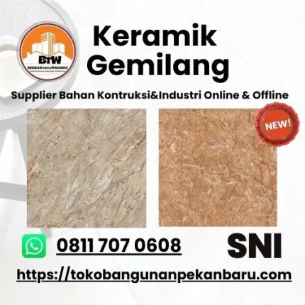 PT. Berkah Tirta Wahana / Toko Bangunan Murah Pekanbaru / Grosir Keramik Pekanbaru / Keramik Gemilang Murah Pekanbaru / Gemilang Keramik 40x40cm / Motif motif Keramik Gemilang / Keramik Lantai Per-Dus / Toko Keramik Murah Pekanbaru