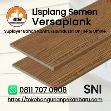 PT Berkah Tirta Wahana  Toko Bangunan Murah Pekanbaru Distributor Lisplang Semen Versaplank Pekanbaru  Agen Papan Lisplank Pekanbaru  Grosir Lisplang Versaplank Murah Pekanbaru  Agen Papan semen Pekanbaru  Jenis Lisplang semen serat kayu  Grosir Lisplang Murah Pekanbaru  Toko Papan Lisplank Pekanbaru