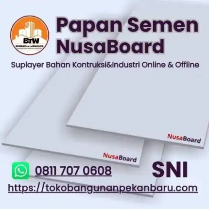 Papan Semen Nusaboard PT. BERKAH TIRTA WAHANA / Toko Bangunan Murah Pekanbaru /Agen Papan Semen Nusaboard Pekanbaru / Supplier Plafon&Partisi Terbaik Pekanbaru / Grosir Papan Semen Murah Pekanbaru / Jual Plafon Murah Pekanbaru / Toko Papan Semen Pekanbaru / Distributor Plafon Semen Nusaboard Pekanbaru / Agen Papan Plafon Pekanbaru / Harga Jual Plafon Nusaboard 2400x1200 Metric Pekanbaru