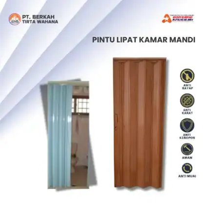 Pintu Lipat Kamar Mandi Toko Bangunan Bintang Anugrah Pekanbaru Distributor pintu lipat upvc pekanbaru