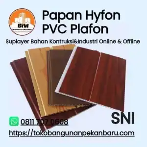 PT Bekah Tirta wahana  Toko Bangunan Murah Pekanbaru  supplier Plafon PVC Hyfon Pekanbaru  Distributor Plafond PVC Pekanbaru  Jual Plafond PVC Murah Pekanbaru  Agen Plafon Pekanbaru  Grosir Papan Plafon Pekanbaru  Jual Plafon Murah Pekanbaru  Bahan Renovasi rumah Pekanbaru  Toko Plafon Muah Pekanbaru
