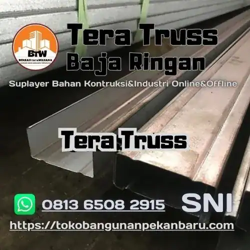 PT. Berkah Tirta Wahana - Toko Bangunan Murah Pekanbaru - Jual Baja Ringan Tera Murah Pekanbaru - Supplier Baja Ringan Pekanbaru - Distributor KANAL BAJA-RINGAN TERA 75.65 Pekanbaru - Agen Hollow Galvalum Baja Ringan Pekanbaru - Grosir Baja Ringan Murah Pekanbaru - Harga Jual Baja Ringan Kanal C Pekanbaru - Supplier Rangka Atap Baja Ringan Pekanbaru