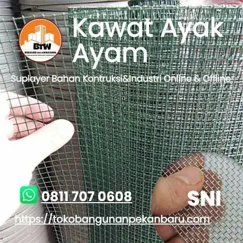 PT. Berkah Tirta Wahana / Toko Bangunan Murah Pekanbaru / Agen Kawat Ayak Pasir Pekanbaru / Jual Kawat Murah Pekanbaru / Grosir Kawat Ayakan Murah Pekanbaru / Distributor Kawat Ayak Pekanbaru / Harga Jual Kawat Loket-Ram Pekanbaru / Supplier Kawat Petak Murah Pekanbaru / Toko Kawat pekanbaru
