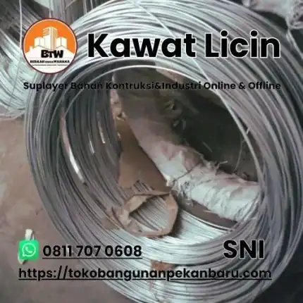 PT. Berkah Tirta Wahana / Toko Bangunan Murah Pekanbaru / Agen Kawat Pekanbaru / Supplier Kawat Licin Murah Pekanbaru / Distributor Kawat Licin Galvanis Pekanbaru / Harga Jual Kawat Seng Galvanis Pekanbaru / Grosir Kawat Ikat Terbaik Pekanbaru / Toko Kawat Pekanbaru 