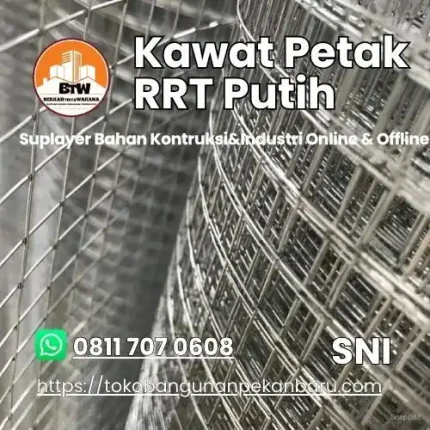 PT. Berkah Tirta Wahana / Toko Bangunan Murah Pekanbaru / Agen Kawat Petak RRT Putih Pekanbaru / Jual Kawat Murah Pekanbaru / Supplier Kawat Loket Pekanbaru / Distributor Kawat Ram Galvanis Pekanbaru / Agen Jual Kawat Petak PVC Pekanabaru / Toko Kawat Pekanbaru