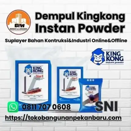Dempul Kingkong Instan Powder Dempul Kingkong Instan Powder Murah Pekanbaru - Dempul Serba Guna Pekanbaru - Supplier Kingkong Plamir Instan Pekanbaru - Distributor Tepung Dempul Dinding Tembok Pekanbaru - Jual Dempul Murah Pekanbaru - Grosir Plamir Murah Pekanbaru - Agen Jual Dempul Pelamir Tembok - Plamur Dinding Beton - Tepung Dempul Dinding Tembok Murah Pekanbaru