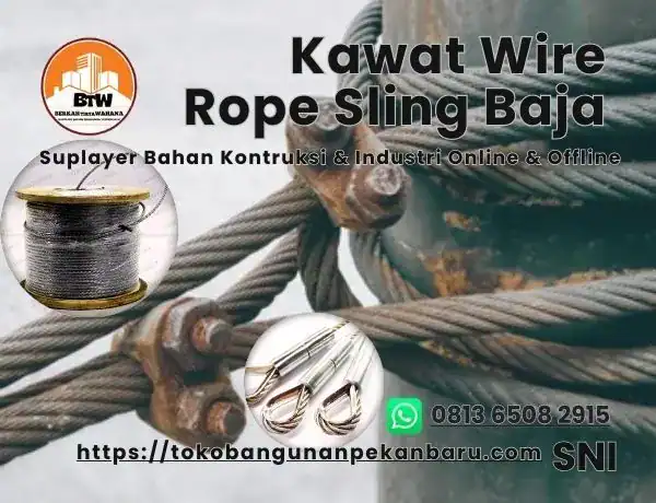 Jual Kawat Wire Rope Sling Baja Pekanbaru – April 2026
