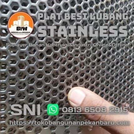 Plat Besi Lubang Stainless Agen Plat Lubang Stainless Pekanbaru- Jual Plat Lubang Murah Pekanbaru - Grosir Besi Plat Lubang Stainless Murah Pekanbaru - Distributor Besi Plat Lubang Pekanbaru - Supplier Plat Besi Lubang Stainless Steel Pekanbaru