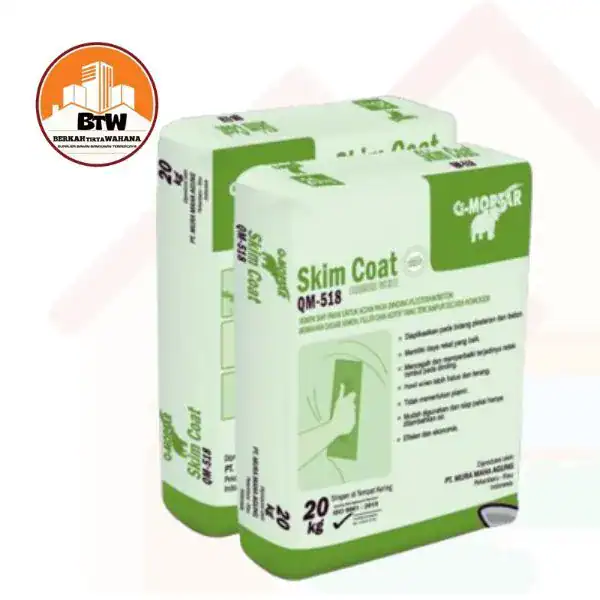 PT Berkah Tirta Wahana  Toko Bangunan Murah Pekanbaru  Agen Mortar Skim Coat QM 518 Pekanbaru  Distributor Semen Mortar Pekanbaru  Jual G Mortar Murah Pekanbaru  Supplier Semen Penghalus Dinding Beton Pekanbaru  Agen Semen Pekanbaru  Agen QM 518 Skim Coat Premium White Pekanbaru  Grosir Semen Plesteran Dinding Beton Pekanbaru