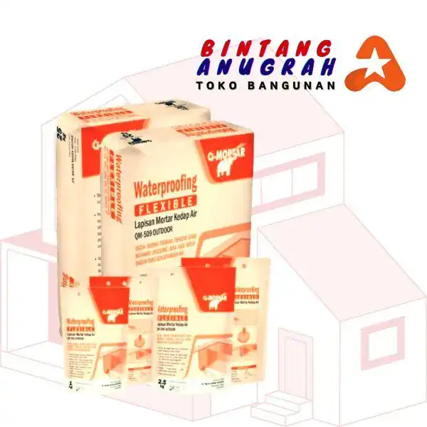 PT. Berkah Tirta Wahana / Toko Bangunan Murah Pekanbaru / Agen Mortar Waterproofing Flexible QM 509 Pekanbaru / Jual Semen Mortar Murah Pekanbaru / Grosir G-Mortar Murah Pekanbaru / Agen Semen Mortar Pekanbaru / Supplier Semen Anti Bocor Pekanbaru / Agen Semen Pekanbaru / Distributor QM-509 Waterproofing Flexible Pekanbaru