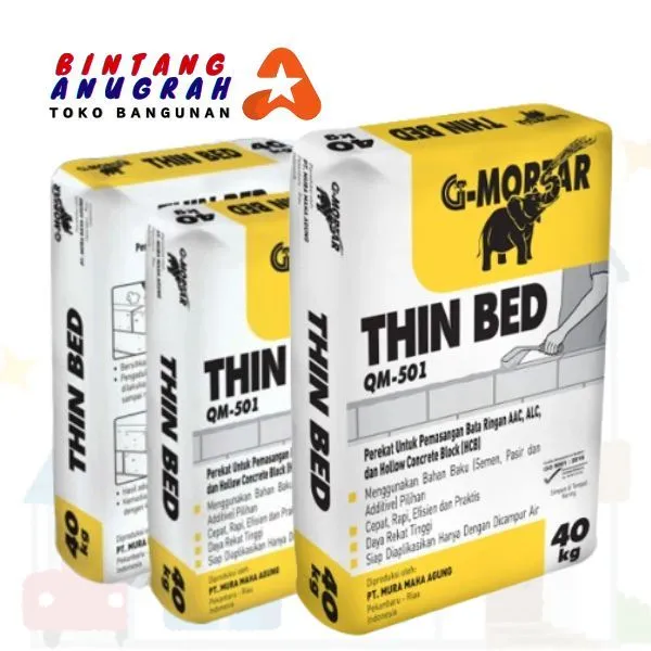 Mortar QM 501 Thin Bed Toko Bangunan Bintang Anugrah Pekanbaru PT Berkah Tirta Wahana Toko Bangunan Murah Pekanbaru Agen Semen G Mortar QM 501 Pekanbaru Supplier G Mortar Murah Pekanbaru Grosir Semen Perekat Bata Ringan Pekanbaru Jual Semen Mortar Murah Pekanbaru Agen Semen Pekanbaru Agen Jual QM 501 Thin Bed Pekanbaru Distributor Semen Mortar Pekanbaru