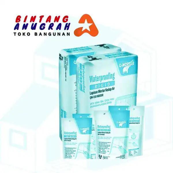 PT. Berkah Tirta Wahana / Toko Bangunan Murah Pekanbaru / Agen QM-510 Waterproofing Rigid Pekanbaru / Jual Semen Mortar Murah Pekanbaru / Grosir G-Mortar Murah Pekanbaru / Supplier Semen Mortar Pekanbaru / Distributor Semen Mortar Kedap Air Pekanbaru / Agen Semen Pekanbaru / Semen Mortar Rigid QM-510 Pekanbaru