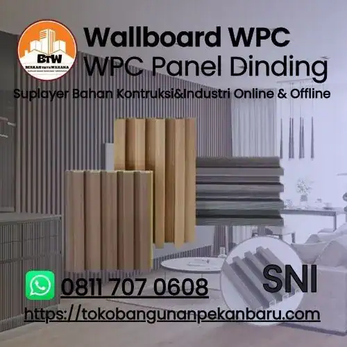 PT. Berkah Tirta Wahana / Toko Bangunan Murah Pekanbaru / Supplier WPC Panel Dinding Murah Pekanbaru / Agen Panel Dinding Pekanbaru / Distriutor Papan WPC dinding Pekanbaru / Panel Dinding Dapur Minimalis / Toko Panel Dinding Pekanbaru / Panel Dinding PVC / Grosir Wallboard WPC Kayu Pekanbaru / WPC Wall Panel Pekanbaru