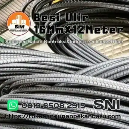 PT Berkah Tirta Wahana   Toko Bangunan Murah Pekanbaru   Grosir Besi Beton Ulir Pekanbaru   Agen Besi Ulir 16MmX12Meter Pekanbaru   Jual Besi Ulir Murah Pekanbaru   Supplier Besi Murah Pekanbaru   Distributor Besi Ulir Terbaik Pekanbaru   Harga Jual Besi Beton Murah Pekanbaru   Supplier Besi Ulir Harga Terbaik Pekanbaru