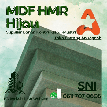 Jual MDF HMR Hijau Pekanbaru