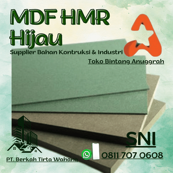 Jual MDF HMR Hijau Pekanbaru
