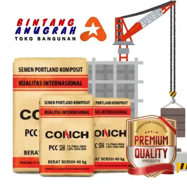 PT. Berkah Tirta Wahana - Toko Bangunan Murah Pekanbaru - Jual Semen Conch Murah Pekanbaru - Supplier Conch Semen PCC 50Kg - Harga Jual Semen Conch Terbaik Pekanbaru - Grosir Semen Murah Pekanbaru - Distributor Semen Hitam Conch Pekanbaru - Agen Semen Portland Pekanbaru