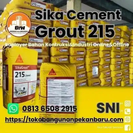 Sika Cement Grout 215 PT. Berkah Tirta Wahana - Toko Bangunan Murah Pekanbaru - Jual Semen Sika grout 215 Murah Pekanbaru - Supplier Semen Mortar Grouting Pekanbaru - Distributor Sika Grout 215 Terbaik Pekanbaru - Agen Jual Semen Mortar Murah Pekanbaru - Grosir Semen Murah Pekanbaru - Supplier Sika Grout Murah Pekanbaru - Agen Sika Cement Grout 215 Pekanbaru - Semen Isi Celah Beton Pekanbaru