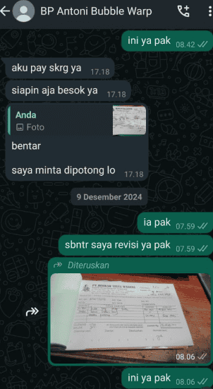 testimonibubblewrap Toko Bangunan Bintang Anugrah Pekanbaru