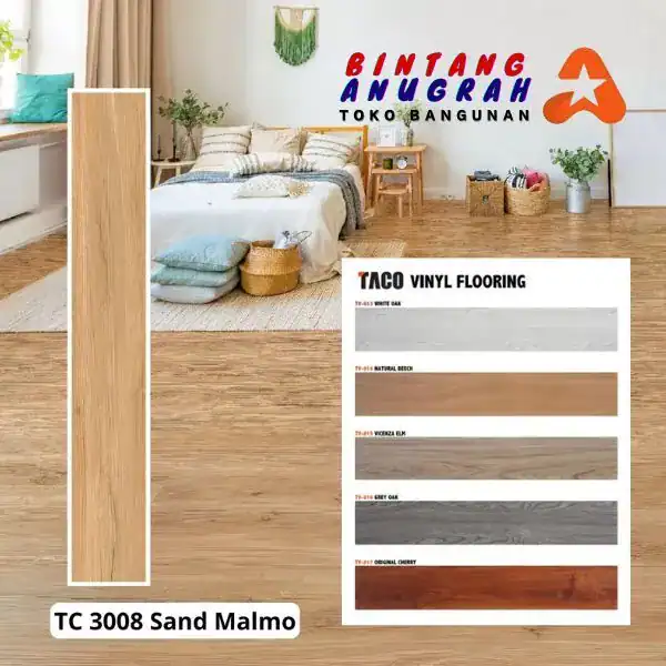 PT Berkah Tirta Wahana Toko bangunan Murah Pekanbaru Agen Lantai Vinyl Taco Terdekat Jual TACO Vinyl Flooring Pekanbaru Grosir Vinyl floor lantai Pekanbaru Supplier Lantai Vinyl Taco 3mm Pekanbaru Jual Vinyl Murah Pekanbaru Bahan Renovasi Rumah