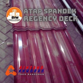 Agen Atap Spandek REGENCY DECK Pekanbaru - Jual Atap Murah Pekanbaru - Grosir Atap Spandek Murah Pekanbaru - Distributor Atap Pekanbaru - Supplier Spandek 0.30Mm Pekanbaru - Grosir Atap Gelombang Pekanbaru - Toko Bangunan Murah Pekanbaru