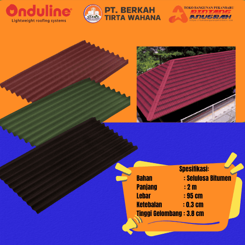 Jual Atap Onduline Pekanbaru - Grosir Atap Onduline Pekanbaru - Agen Atap Onduline Pekanbaru - Supplier Atap Onduline Pekanbaru - Atap Ringan Bergelombang - Atap Ramah Lingkungan - Atap Bitumen Bergelombang - Atap Asfalt Bergelombang