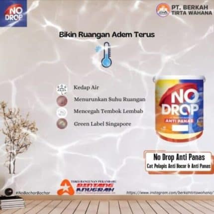 Jual Cat No Drop   Cat Pelapis Anti Bocor   Cat Interior dan Eksterior   Cat Anti Rembes   Agen Cat Pekanbaru   Distributor NoDrop Pekanbaru
