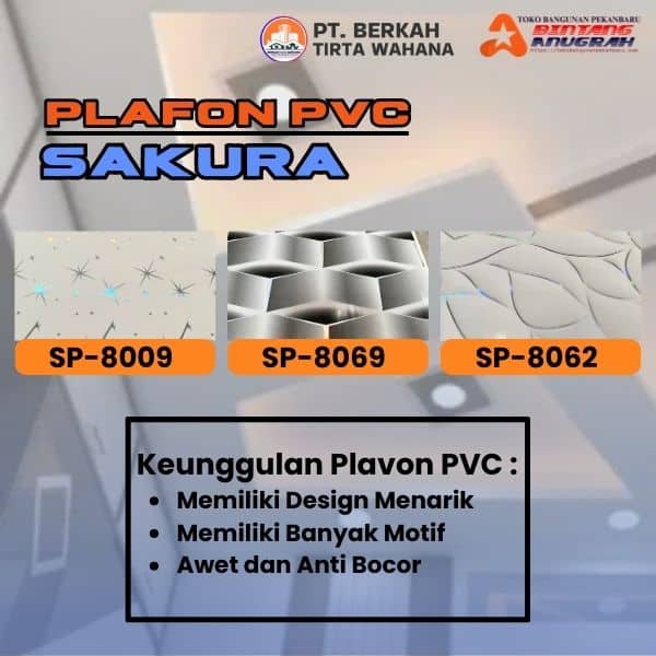 Plafond PVC Sakura 2 Toko Bangunan Bintang Anugrah Pekanbaru Jual Plafond PVC Sakura Supplier Plafon Sakura Pekanbaru Distributor Plafon PVC Sakura Agen Plafon Sakura Pekanbaru Jual Plafond PVC Sakura Distributor Plafon PVC Sakura Agen Plafon Sakura Pekanbaru Distibutor Plafon PVC Sakura