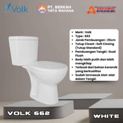 VOLK 662 Jual Kloset Duduk Volk - Agen KlosetDuduk Volk - Distributor KlosetDuduk Volk - Supplier Kloset Pekanbaru - Jual Kloset Duduk Terdekat