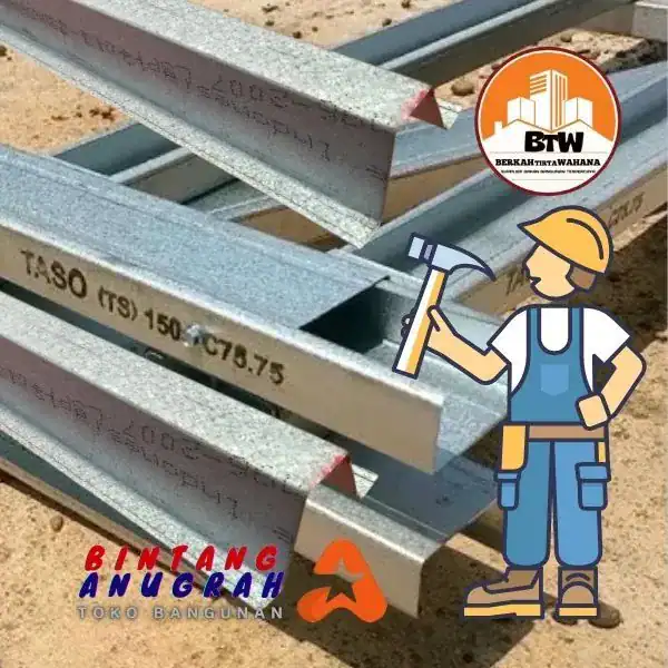 PT. Berkah Tirta Wahana - Toko Bangunan Murah Pekanbaru - Distributor Hollow Galvalum Terbaik Pekanbaru - Supplier Baja Ringan Murah Pekanbaru - Jual Rangka Atap Baja Ringan Pekanbaru - Agen Reng Baja Ringan Pekanbaru - Grosir Kanal C Baja Ringan Pekanbaru - Harga Jual Baja Ringan 75x65 Pekanbaru