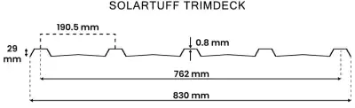 SolarTuff Trimdeck Atap Polycarbonate